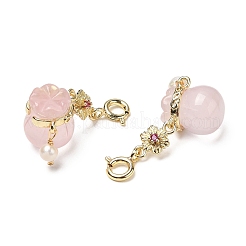 Natural Rose Quartz Lucky Bag Pendant Decoration&nbsp;G-R491-04G