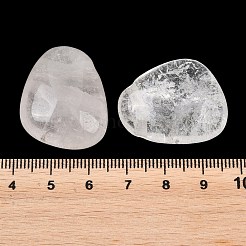 天然石クオーツクリスタルペンダント  ロッククリスタルの洋梨型チャーム  23~23.5x28.5~29x12~13mm  穴：2.5mm&nbsp;G-B195-01I