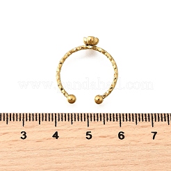 304 Stainless Steel Cuff Rings for Women&nbsp;RJEW-H250-01G