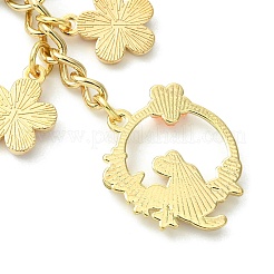 Cat & Flower Alloy Enamel with Rhinestone Keychain&nbsp;KEYC-JKC01099
