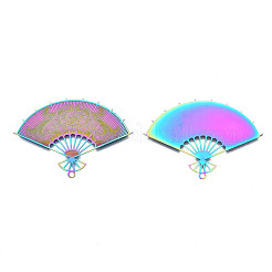 Ion Plating(IP) 304 Stainless Steel Filigree Pendants&nbsp;STAS-T057-60