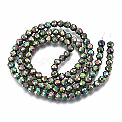 Electroplate Non-magnetic Synthetic Hematite Beads Strands&nbsp;G-T114-60B
