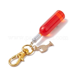 Goblet Alloy Enamel with Wine Resin Pendant Decorations&nbsp;HJEW-JM02524