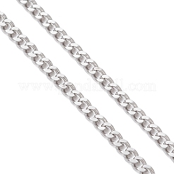 2.5MM 304 Stainless Steel Curb Chain Slider Bracelet Making&nbsp;AJEW-JB01455