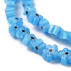 Handmade Millefiori Glass Bead Strands&nbsp;LAMP-J035-4mm-71