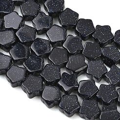Synthetic Blue Goldstone Beads Strands&nbsp;GG-CBA199E-C02-02