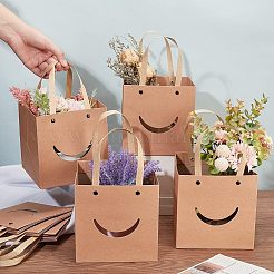 Funny Craft Paper Handbags&nbsp;CARB-WH0018-02A