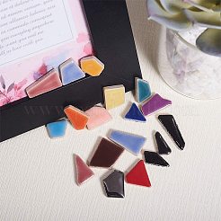 磁器のカボション  ナゲット  ミックスカラー  7~32x9~18x4mm&nbsp;PORC-PH0001-02