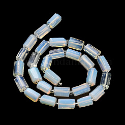 オパールビーズ連売り  シードビーズで  多面カット  コラム  12~13x6~8x6~8mm  穴：1mm  約28個/連  15.55''~15.75'（39.5~40センチメートル）&nbsp;G-K245-I23-01