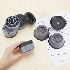 8個 2スタイル プラスチッククラッシュパッド  フラットラウンド  冷蔵庫のウェーブホイールのローラーのベース  ミックスカラー  85x80x23mm  8個/袋&nbsp;AJEW-AR0001-32