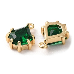 Real 18K Gold Plated Brass Micro Pave Cubic Zirconia Charms&nbsp;KK-Q779-08G-01