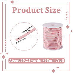 合成皮革コード1ロール  フラット  ショッキングピンク  3x1.5mm&nbsp;OCOR-SC0001-12C