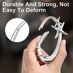 2Pcs 2 Colors Alloy Spring Gate Rings&nbsp;FIND-ME0003-44A