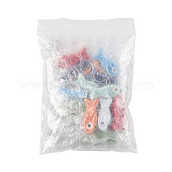 16個8色手作り磁器セラミックビーズ  魚  光沢釉の磁器  ミックスカラー  24~25x10x6mm  穴：2mm  2個/カラー&nbsp;PORC-FS0001-53