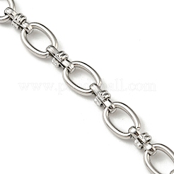 Non-Tarnish 201 Stainless Steel Oval Link Chain Bracelets&nbsp;STAS-Z056-15P