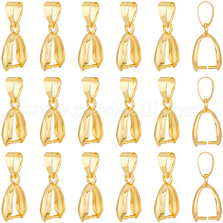 60Pcs Brass Ice Pick Pinch Bails&nbsp;KK-BBC0023-38