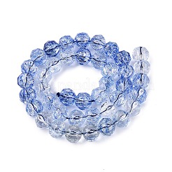Crackle Transparent Glass Beads Strands&nbsp;GLAA-N063-10mm-04