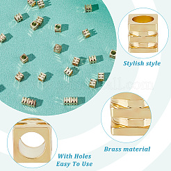 100Pcs Rack Plating Brass Beads&nbsp;KK-GO0001-63