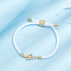 1pc Adjustable Nylon Cord Slider Bracelets for Women&nbsp;BJEW-LP0001-33W-G