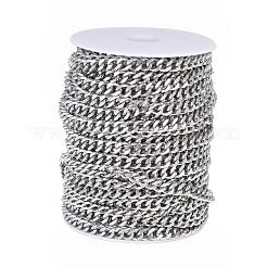Tarnish Resistant 304 Stainless Steel Cuban Link Chains&nbsp;CHS-P003-24C