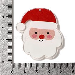 Printed Christmas Theme Acrylic Pendants&nbsp;OACR-L018-09A