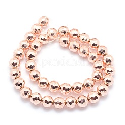 Electroplate Non-magnetic Synthetic Hematite Beads Strands&nbsp;G-L485-02A-LRG