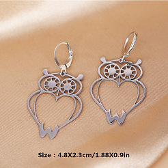 201 Stainless Steel Leverback Earrings&nbsp;FS-WG891C3-01