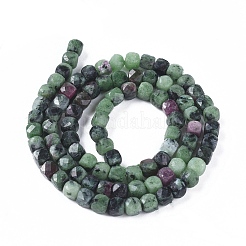 Natural Ruby in Zoisite Beads Strands&nbsp;G-L537-022