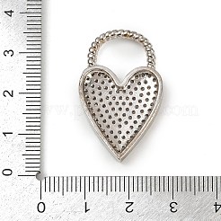 Brass Micro Pave Cubic Zirconia Pendants&nbsp;KK-M322-40P