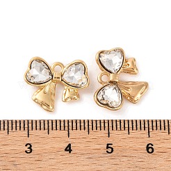 合金クリスタルラインストーンペンダント  蝶のチャーム  透明  13.5x16.5x4mm  穴：1.6mm&nbsp;ALRI-M021-02A