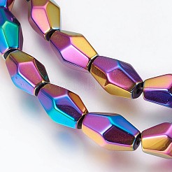 Electroplated Non-magnetic Synthetic Hematite Beads Strands&nbsp;G-P392-R06