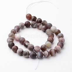 Natural Botswana Agate Bead Strands&nbsp;G-J376-09F-10mm