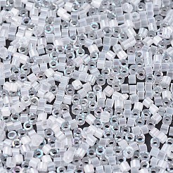 MIYUKIデリカビーズ  シリンダー  日本製シードビーズ  11/0  (db0670) クリスタル ab シルクサテン  1.3x1.6mm  穴：0.8mm  約100000個/500g&nbsp;SEED-MY11-DB0670