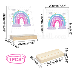 Acrylic & Wood Earring Displays&nbsp;EDIS-WH0016-01