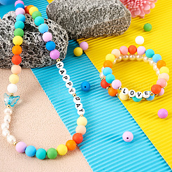 140Pcs 14 Colors Food Grade Eco-Friendly Silicone Beads&nbsp;SIL-TA0001-24