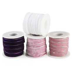 40 Yards 4 Colors Single Face Velvet Ribbon&nbsp;SRIB-TA0001-35C