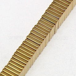 Electroplate Non-magnetic Synthetic Hematite Heishi Beads Strands&nbsp;X-G-J171A-4x4mm-06