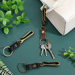 4Pcs 2 Colors Alloy U Shape Belt Hook Keychain&nbsp;KEYC-SC0001-18