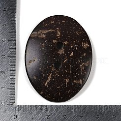 Carved Oval 2-hole Basic Sewing Button&nbsp;SHEL-K009-03