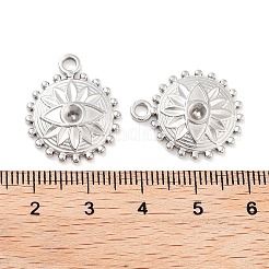 Non-Tarnish 304 Stainless Steel Pendant Rhinestone Settings&nbsp;STAS-P364-02P