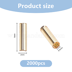 ガラスラッパビーズ2000個  銀並ぶ  小麦  6x2mm  穴：0.5mm  2000個/セット&nbsp;SEED-DC0001-14B