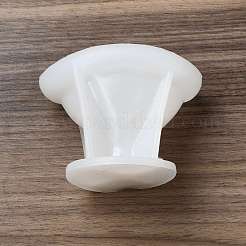 3DクリスマスハットDIYキャンドルシリコンモールド  香りのよいキャンドル作りに  ホワイト  8.8x7.5cm  内径：8x7のCM&nbsp;CAND-B002-08