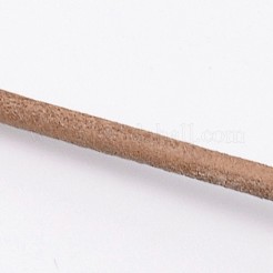 牛革コード  革のアクセサリーコード  ジュエリーDIY製版材料  チョコレート  3~3.4mm&nbsp;WL-WH0004-01E-02
