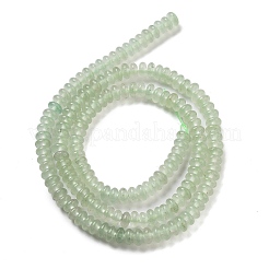 天然石グリーンアベンチュリンビーズ連売り  ロンデル  4~4.5x2~2.5mm  穴：1mm  約157~162個/連  15.16~15.55''（38.5~39.5センチメートル）&nbsp;G-K343-C21-01