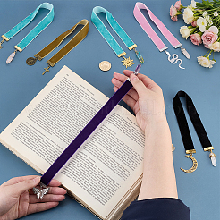 6Pcs Single Face Velvet Bookmark&nbsp;AJEW-PH01715