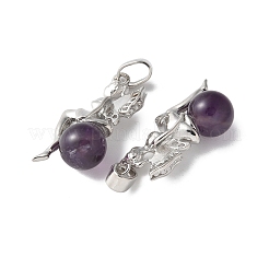 Natural Amethyst Pendants&nbsp;G-L512-E12