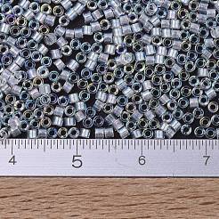 MIYUKIデリカビーズ  シリンダー  日本製シードビーズ  11/0  （db1671)パールライニングクリスタルab  1.3x1.6mm  穴：0.8mm  約10000個/袋  50 G /袋&nbsp;SEED-X0054-DB1671
