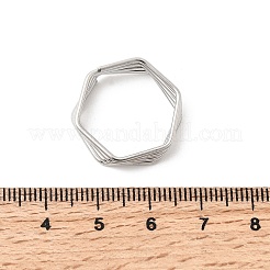 女性用304ステンレススチールオープンカフリング5個  波  ステンレス鋼色  4.5~12mm  17~17.5mm&nbsp;RJEW-K313-02P