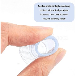 プラスチック製ハイヒールプロテクター9組  ヒールシンクストッパー  オーガンジーギフトバッグ付き  芝生や凹凸のある床の上を歩くため  ミックスカラー  30x25mm  インナーサイズ：9.5mm&nbsp;FIND-GF0001-46