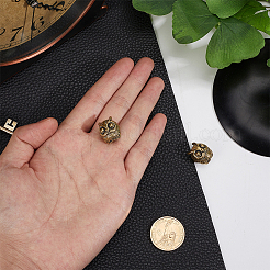 Brass European Beads&nbsp;KK-WH0101-096AG
